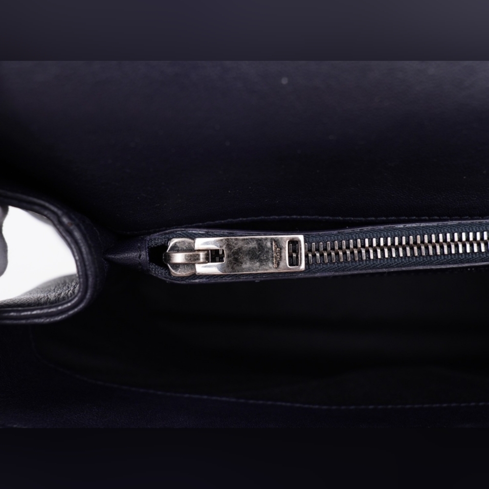 CE28 💟 Saint Laurent Leather College Large - Picture 15 of 16
